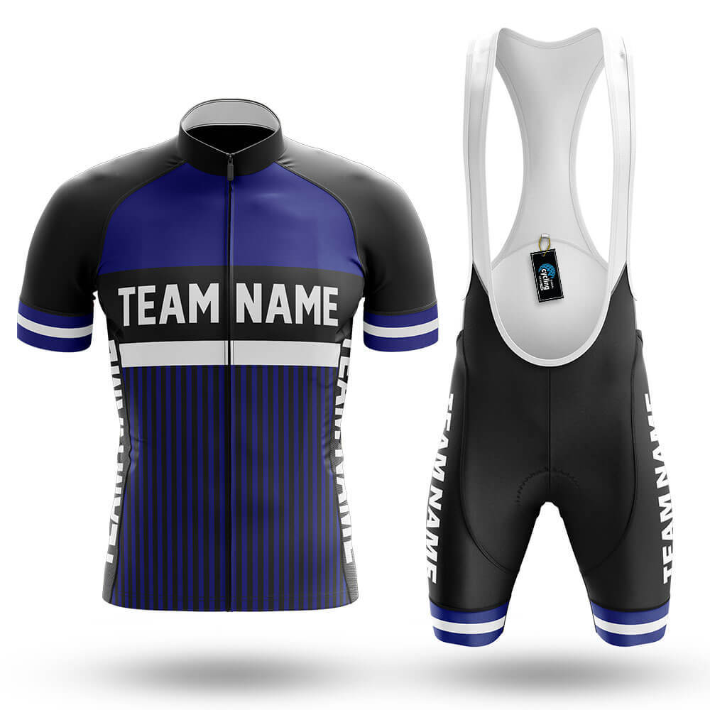 Custom Team Name M6 Navy - Men's Cycling Kit-Full Set-Global Cycling Gear