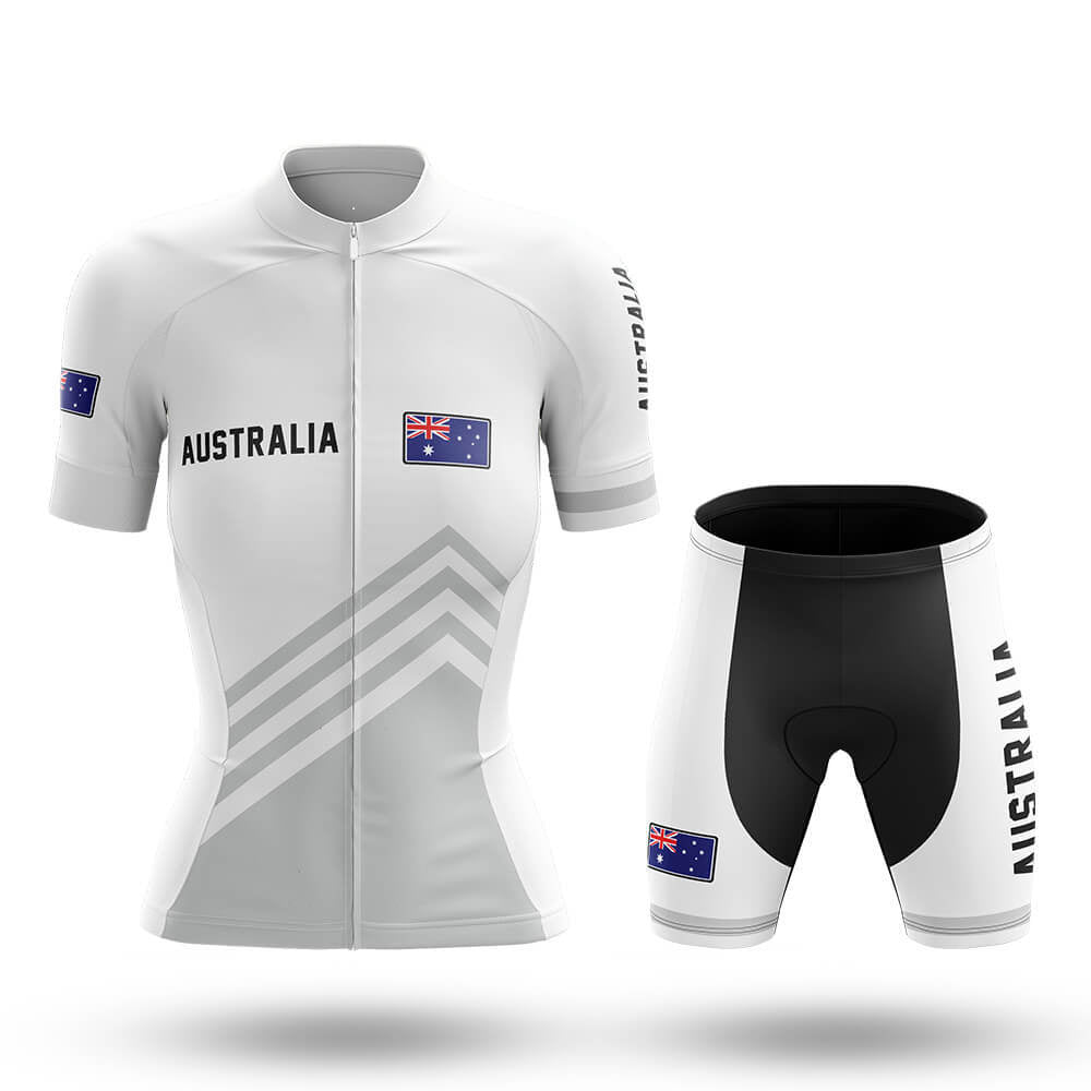 Australia S5 White - Women - Cycling Kit-Full Set-Global Cycling Gear