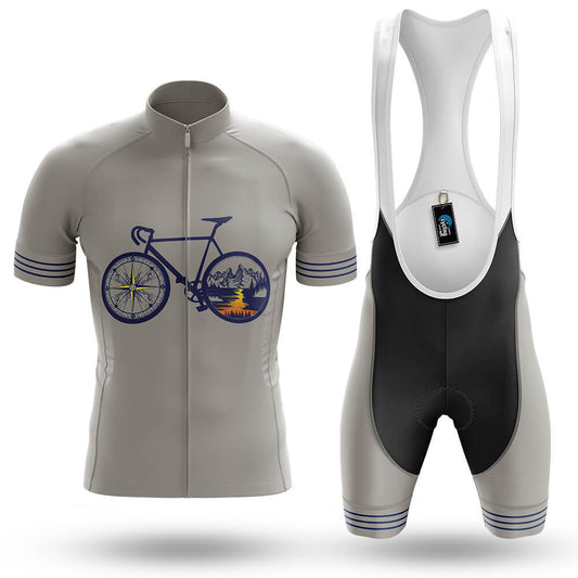 Retro Bike Mountains - Men's Cycling Kit-Full Set-Global Cycling Gear