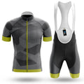 Grey Pattern - Men's Cycling Kit-Full Set-Global Cycling Gear