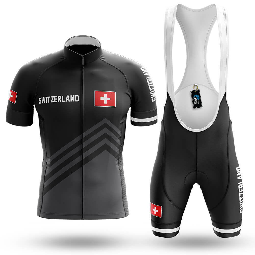 Switzerland S5 Black - Men's Cycling Kit-Full Set-Global Cycling Gear