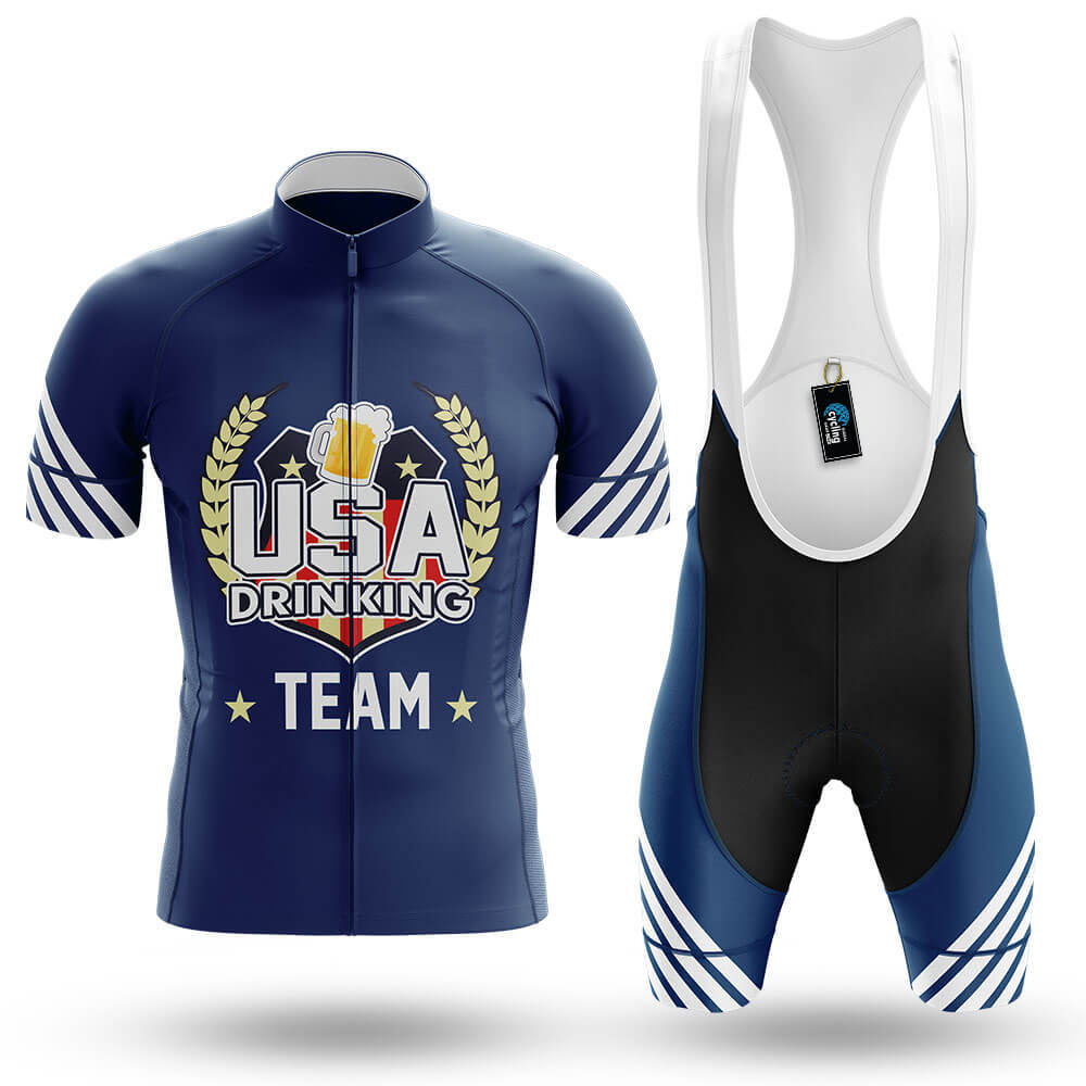 USA Drinking Team - Navy - Men's Cycling Kit-Full Set-Global Cycling Gear