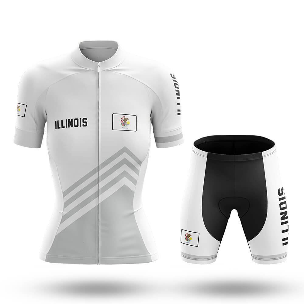 Illinois S4 White - Women - Cycling Kit-Full Set-Global Cycling Gear
