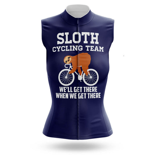Sloth Cycling Team - Women's Sleeveless Jersey-S-Global Cycling Gear