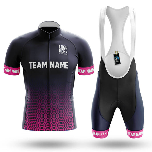 Custom Team Name S1 Pink - Men's Cycling Kit-Full Set-Global Cycling Gear
