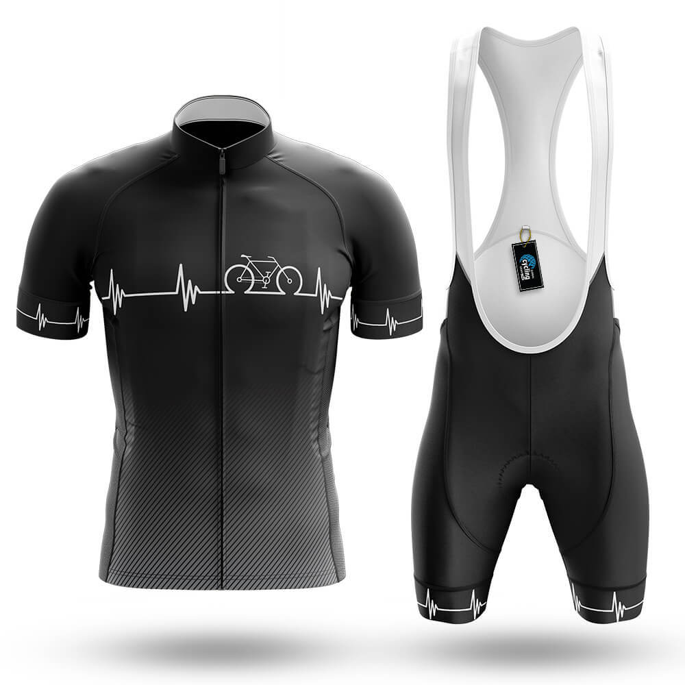 Cycling Heartbeat - Men's Cycling Kit-Full Set-Global Cycling Gear