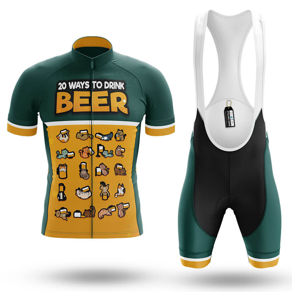 20 Ways To Drink Beer - Men's Cycling Kit-Full Set-Global Cycling Gear