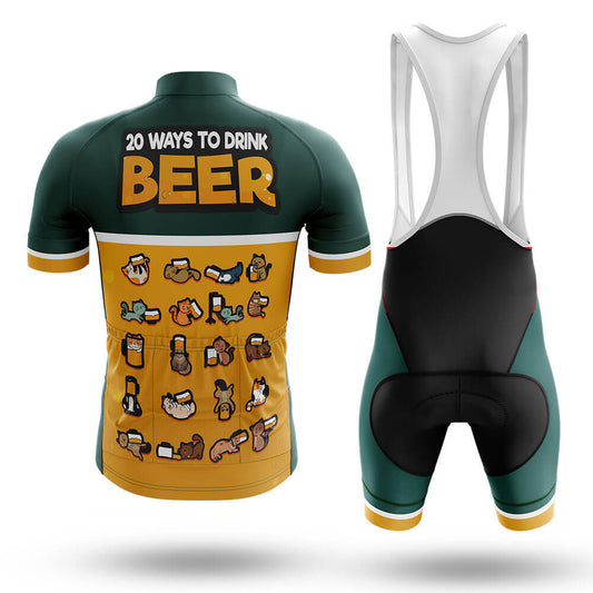20 Ways To Drink Beer - Men's Cycling Kit-Full Set-Global Cycling Gear