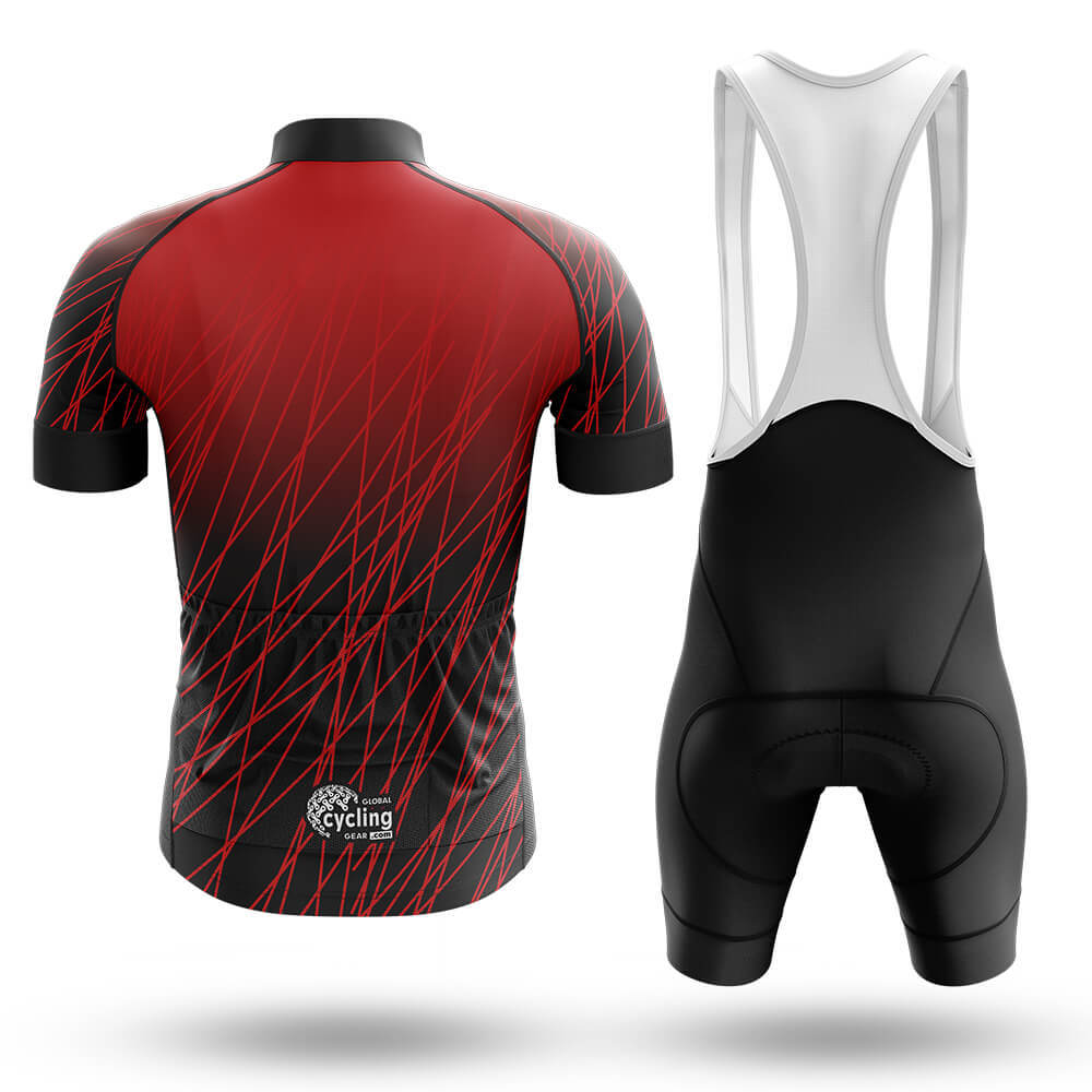 Red Lines - Men's Cycling Kit-Full Set-Global Cycling Gear