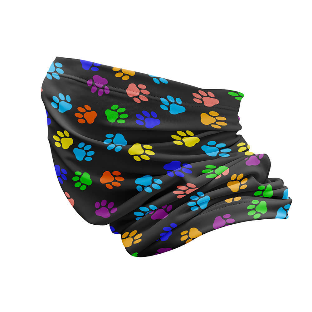 Dog Paws - Neck Gaiter For Men Women-Global Cycling Gear