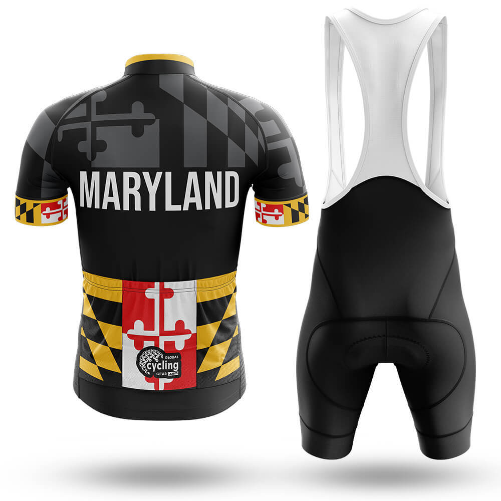 Maryland Flag - Men's Cycling Kit-Full Set-Global Cycling Gear