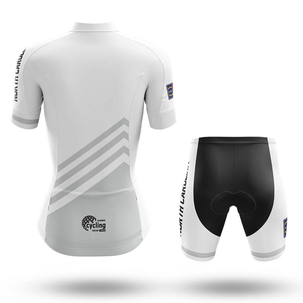 North Carolina S4 White - Women - Cycling Kit-Full Set-Global Cycling Gear