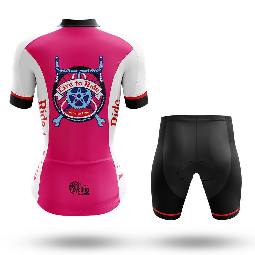Live to Ride - Women's Cycling Kit-Full Set-Global Cycling Gear
