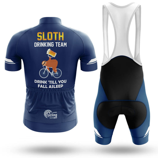 Sloth Drinking Team - Navy - Men's Cycling Kit-Full Set-Global Cycling Gear
