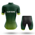 Custom Team Name S1 Green - Women's Cycling Kit-Full Set-Global Cycling Gear