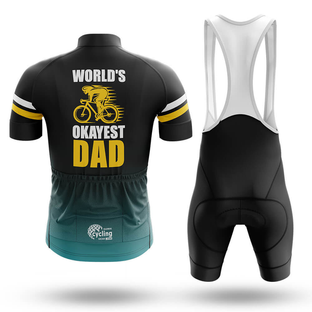 World's Okayest Dad - Men's Cycling Kit-Full Set-Global Cycling Gear