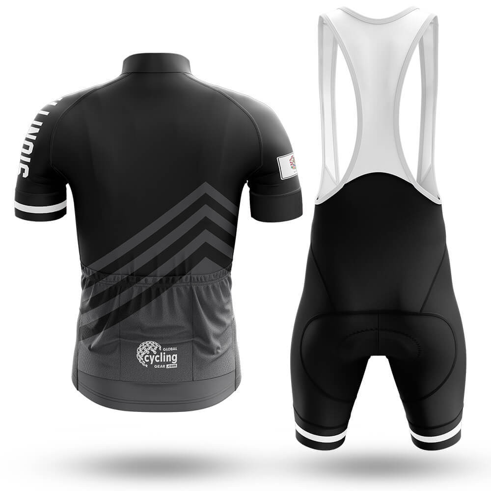 Illinois S4 Black - Men's Cycling Kit-Full Set-Global Cycling Gear