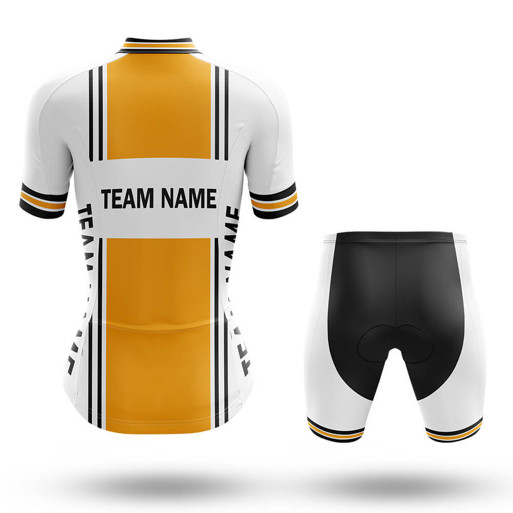 Custom Team Name M4 Yellow - Women's Cycling Kit-Full Set-Global Cycling Gear