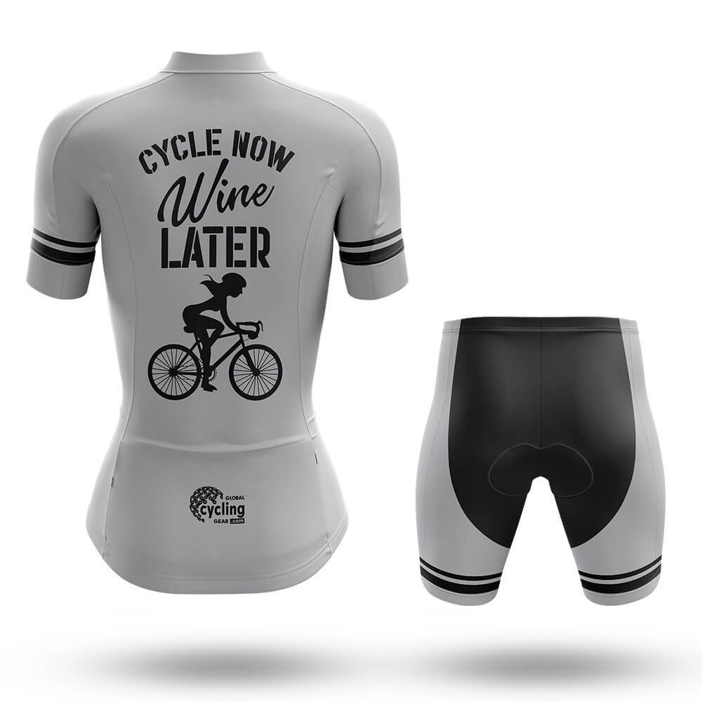 Cycle Now Wine Later - Women's Cycling Kit-Full Set-Global Cycling Gear