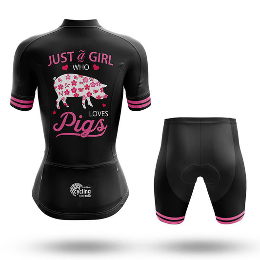 Love Pigs - Women - Cycling Kit-Full Set-Global Cycling Gear