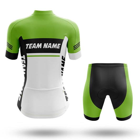 Custom Team Name M1 Green - Women's Cycling Kit-Full Set-Global Cycling Gear