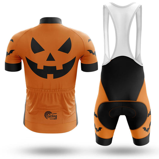 Pumpkin Face - Orange - Men's Cycling Kit-Full Set-Global Cycling Gear