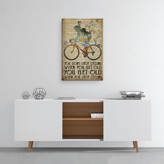 Don't Stop Cycling - Wall Art Poster-Global Cycling Gear