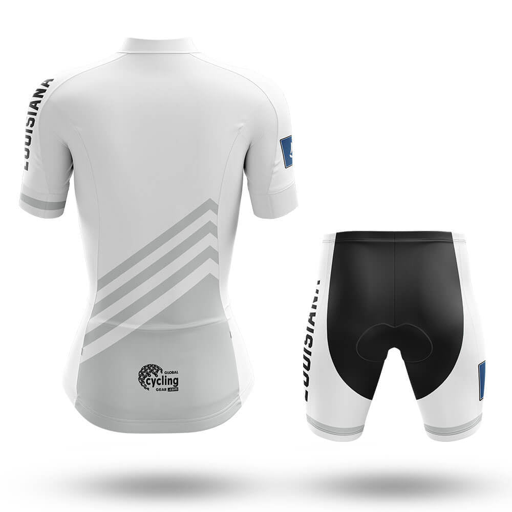 Louisiana S4 White - Women - Cycling Kit-Full Set-Global Cycling Gear