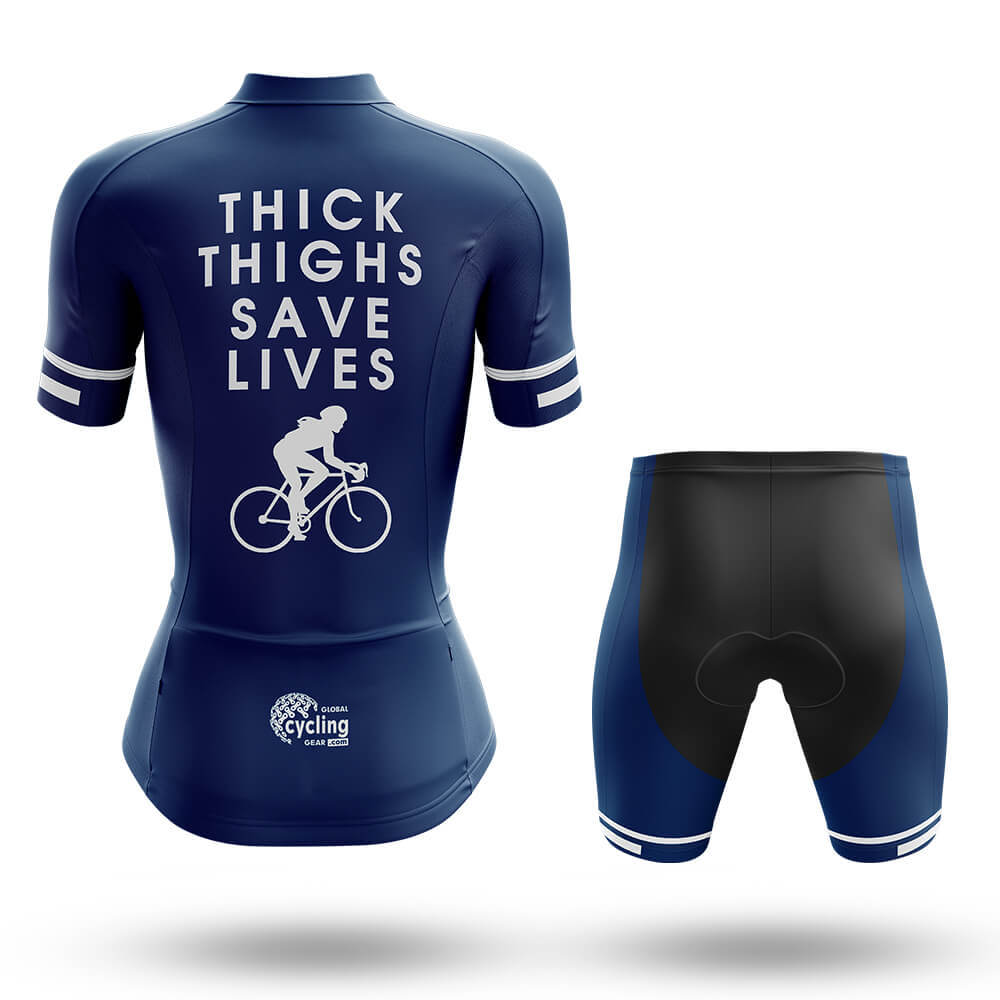 Thick Thighs Save Lives - Women's Cycling Kit-Full Set-Global Cycling Gear