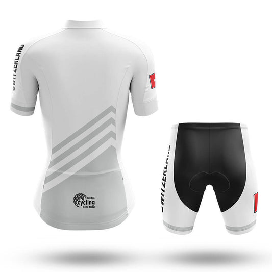 Switzerland S5 White - Women - Cycling Kit-Full Set-Global Cycling Gear
