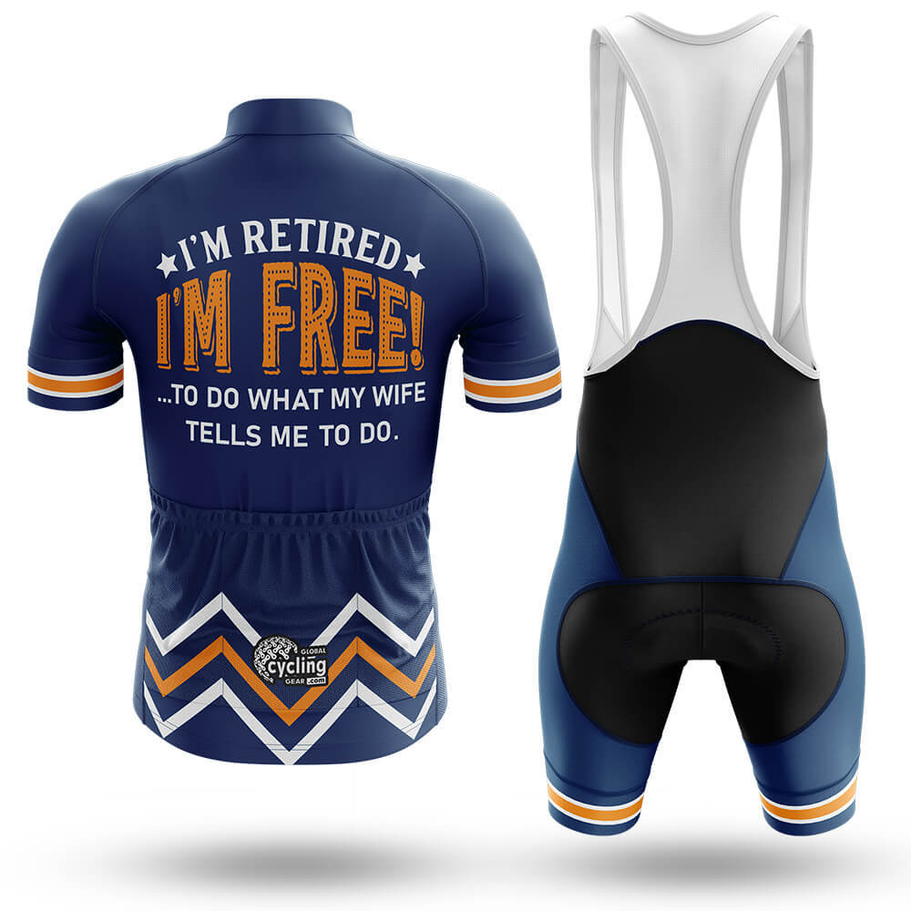 I'm Retired V7 - Men's Cycling Kit-Full Set-Global Cycling Gear