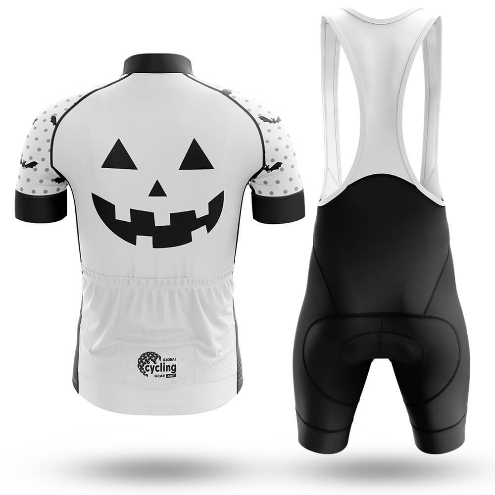 Pumpkin Face - White - Men's Cycling Kit-Full Set-Global Cycling Gear