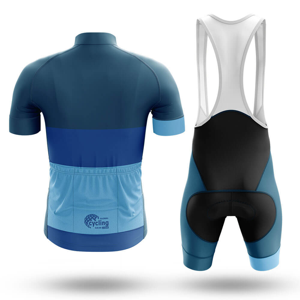 Simple Blue - Men's Cycling Kit-Full Set-Global Cycling Gear