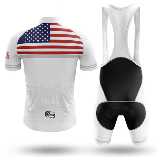 USA S12 - White - Men's Cycling Kit-Full Set-Global Cycling Gear