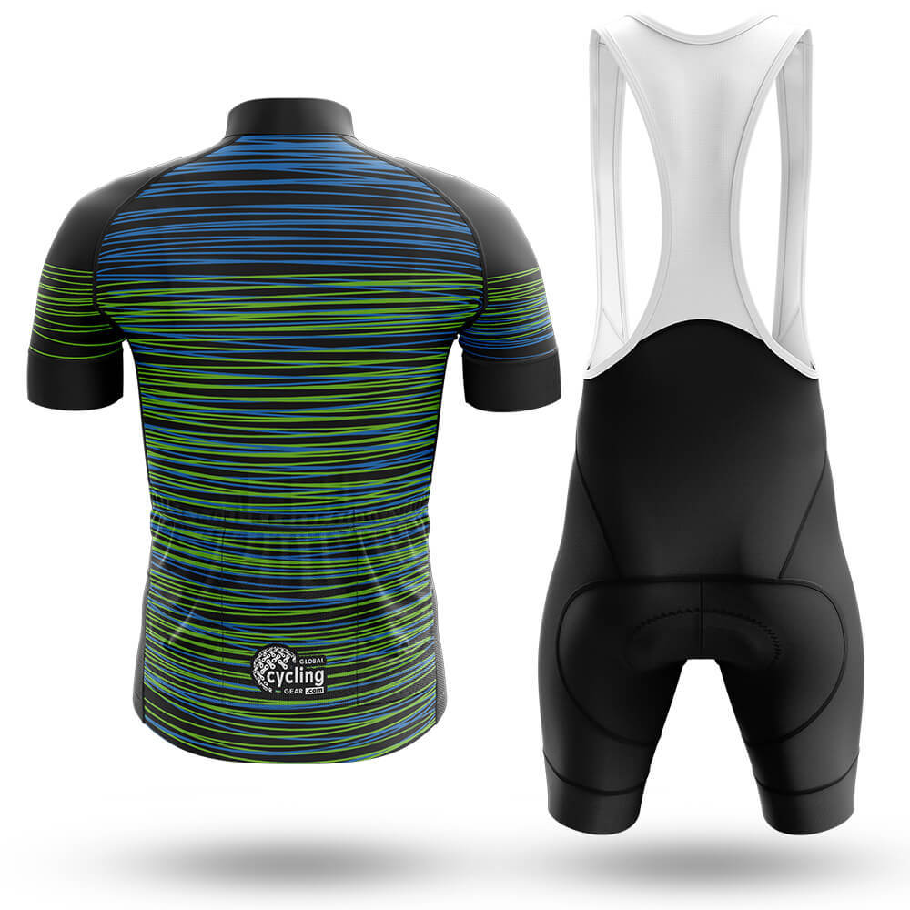 Colorful Stripes - Men's Cycling Kit-Full Set-Global Cycling Gear