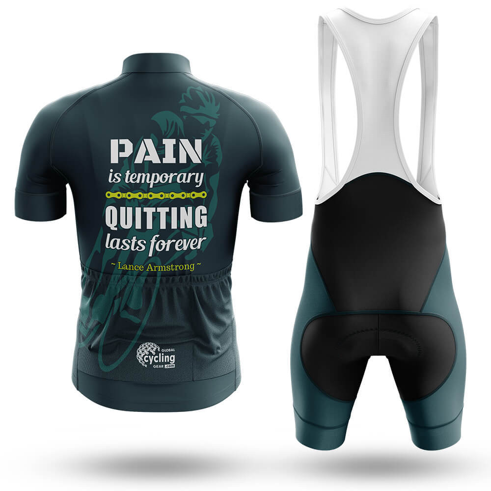 Pain Is Temporary - Men's Cycling Kit-Full Set-Global Cycling Gear