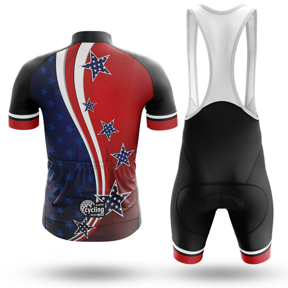 USA Flag V2 - Men's Cycling Kit-Full Set-Global Cycling Gear