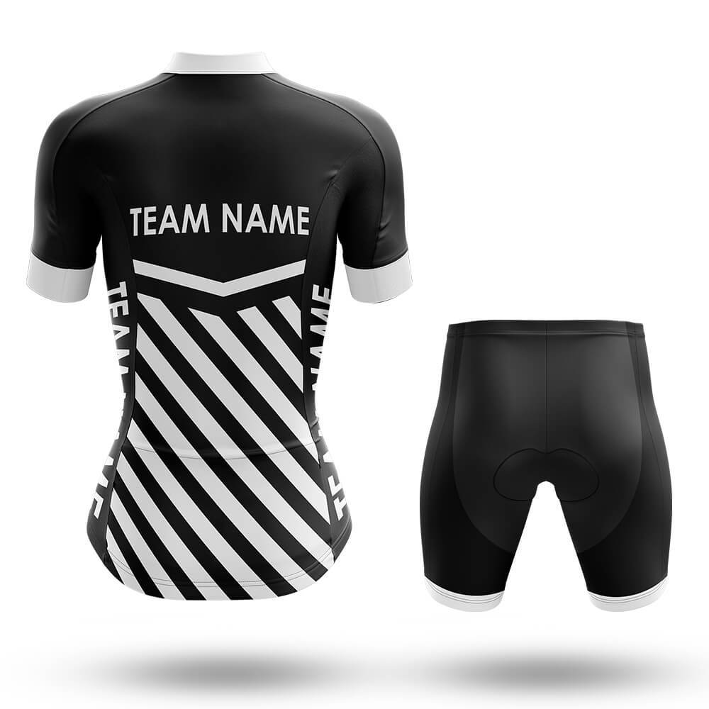 Custom Team Name M3 Black - Women's Cycling Kit-Full Set-Global Cycling Gear