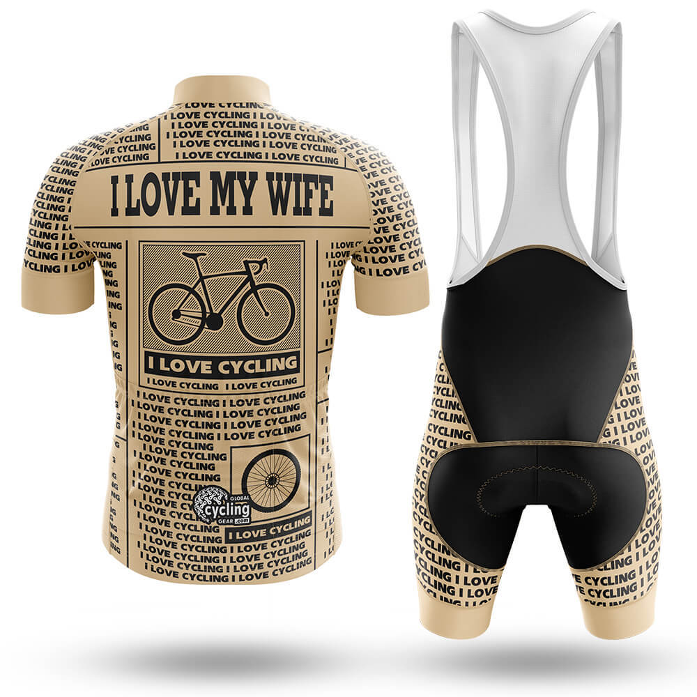 I Love My Wife V8 - Men's Cycling Kit-Full Set-Global Cycling Gear