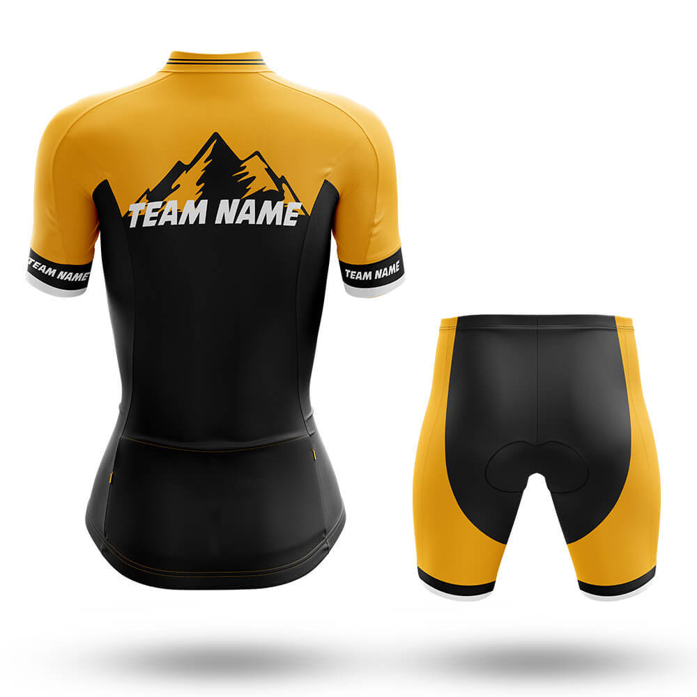 Custom Team Name V3 Black - Women's Cycling Kit-Full Set-Global Cycling Gear