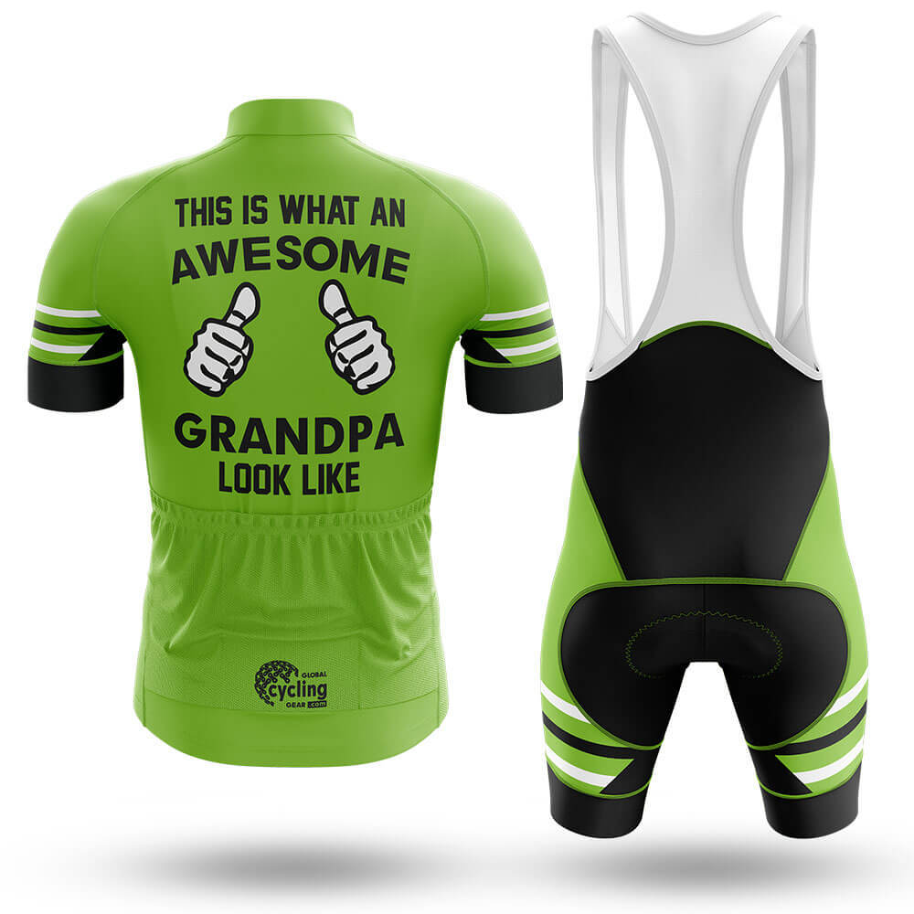 Awesome Grandpa V3 - Green - Men's Cycling Kit-Full Set-Global Cycling Gear