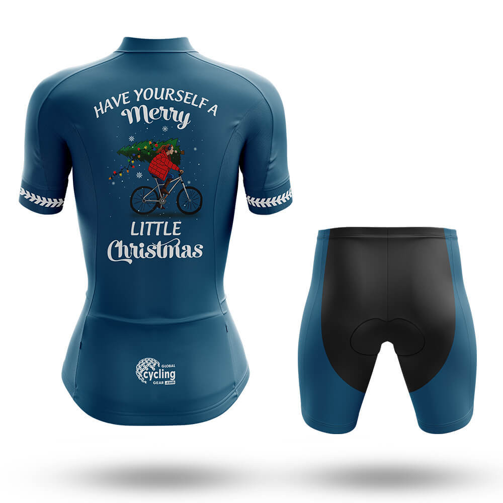 Merry Little Christmas - Women - Cycling Kit-Full Set-Global Cycling Gear