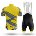 Yellow Grey - Men's Cycling Kit-Full Set-Global Cycling Gear