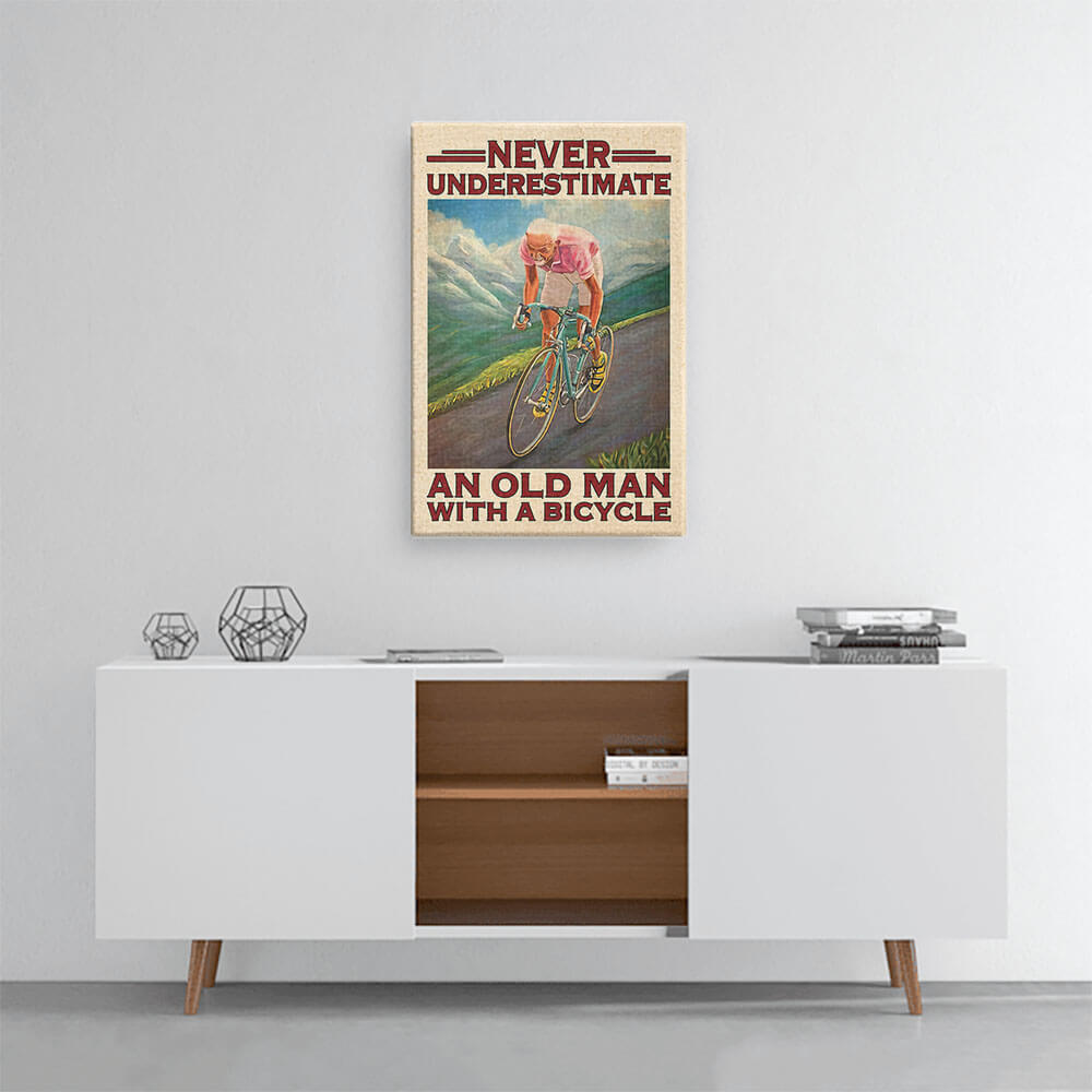 Old Man - Wall Art Poster-Global Cycling Gear