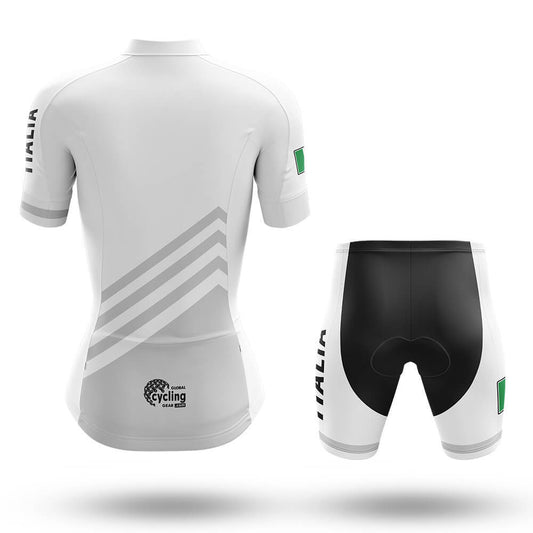 Italia S5 White - Women - Cycling Kit-Full Set-Global Cycling Gear