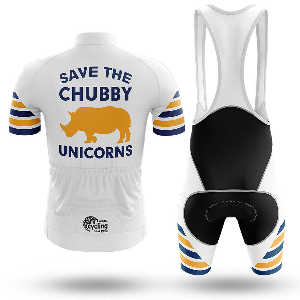 The Chubby Unicorn V6 - White - Men's Cycling Kit-Full Set-Global Cycling Gear