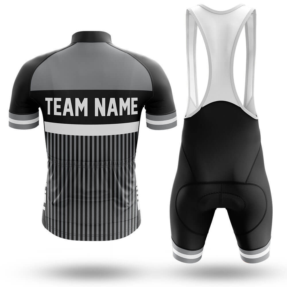 Custom Team Name M6 Grey - Men's Cycling Kit-Full Set-Global Cycling Gear