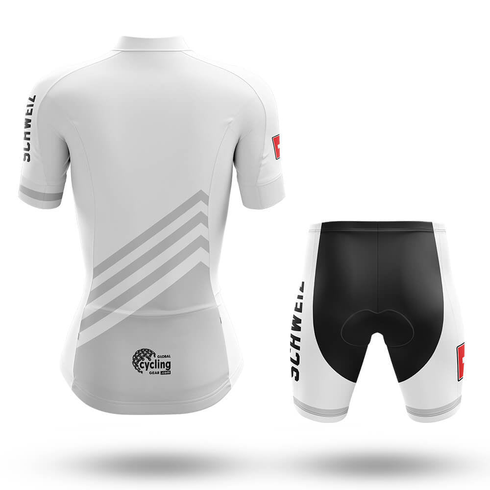 Schweiz S5 White - Women - Cycling Kit-Full Set-Global Cycling Gear