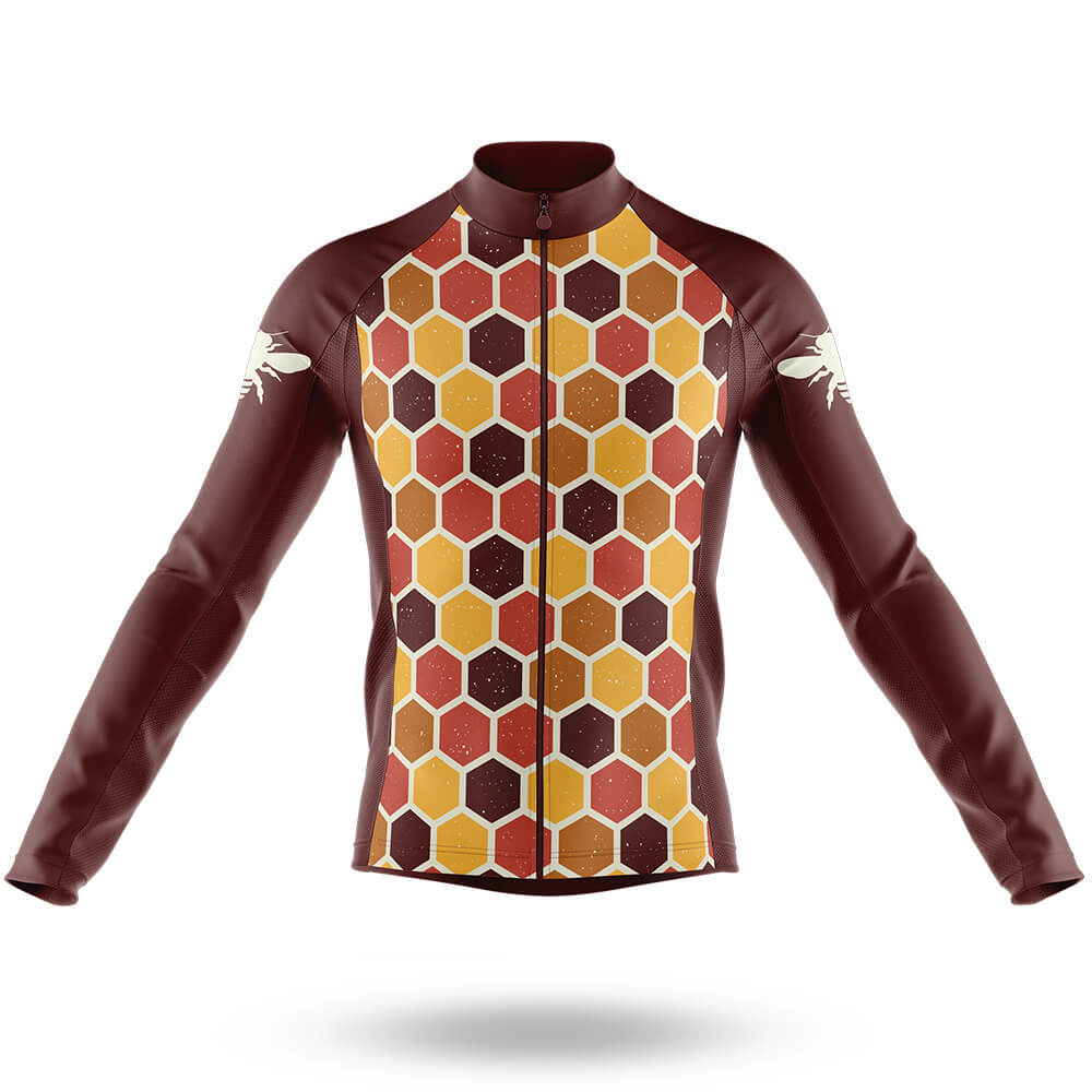 Retro Beehive - Men's Cycling Kit-Short Sleeve Jersey-Global Cycling Gear