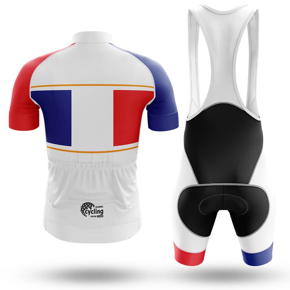 France Flag - Men's Cycling Kit-Full Set-Global Cycling Gear